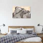 Burchell's Zebras Nick Leinwanddruck (Insitu (Schlafzimmer))