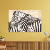 Burchell's Zebras Nick Leinwanddruck (Insitu (Wohnzimmer))