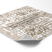 "Burden Made Light" auf "Crumbly Castle Wall" Poster (Ecke)