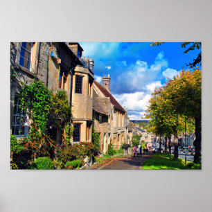 Burford Hütte Cotswolds West Oxfordshire Poster