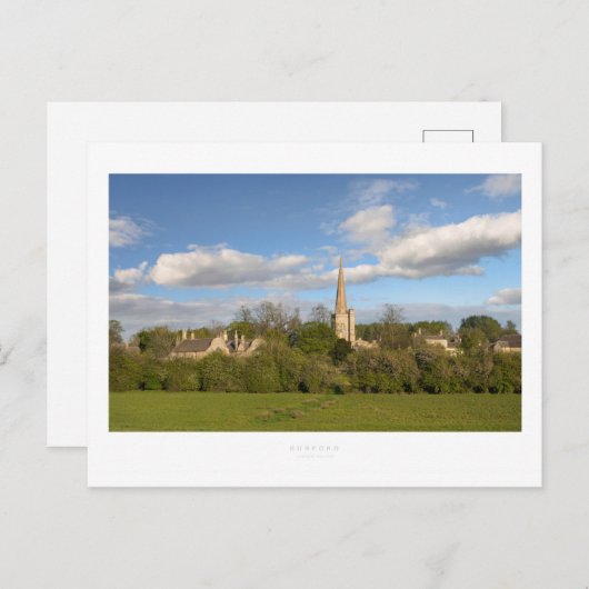 Burford Postkarte (Vorne/Hinten)