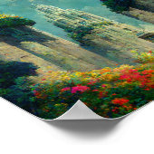 Burg 3 Fantasy Kunst, Dichtung und Musik Poster (Ecke)