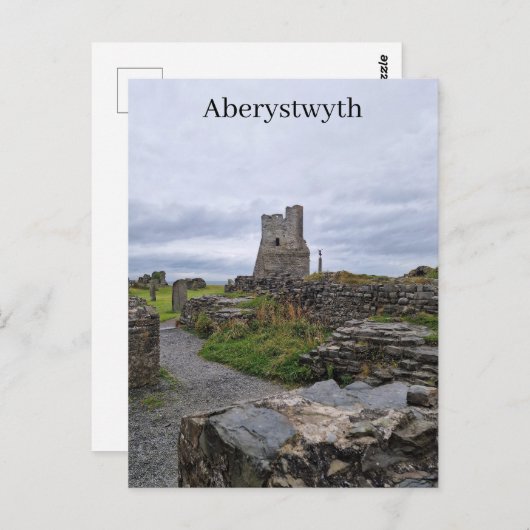 Burg Aberystwyth Postkarte (Vorne/Hinten)