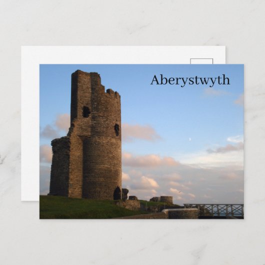 Burg Aberystwyth Postkarte (Vorne/Hinten)