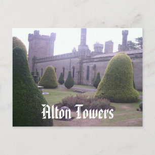 Burg Alton Towers Postkarte