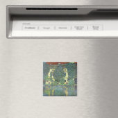 Burg am Attersee von Gustav Klimt Magnet (In Situ (Geschirrspüler))