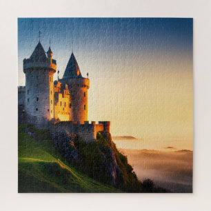 Burg am Berg in Nebel Puzzle