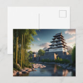 Burg am Fluss Quiet Postkarte (Vorne/Hinten)