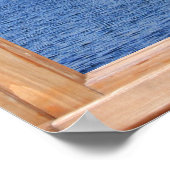 Burg am Meer Ausblick aus dem Fenster Poster (Ecke)