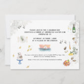 Burg am Meer | Hochzeitsempfang Einladung (Rückseite)