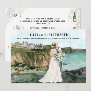 Burg am Meer Hochzeitsempfang Einladung
