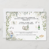 Burg am Meer | Hochzeitsempfang Einladung (Rückseite)