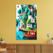 Burg am Meer Leinwanddruck (Insitu (Wohnzimmer))