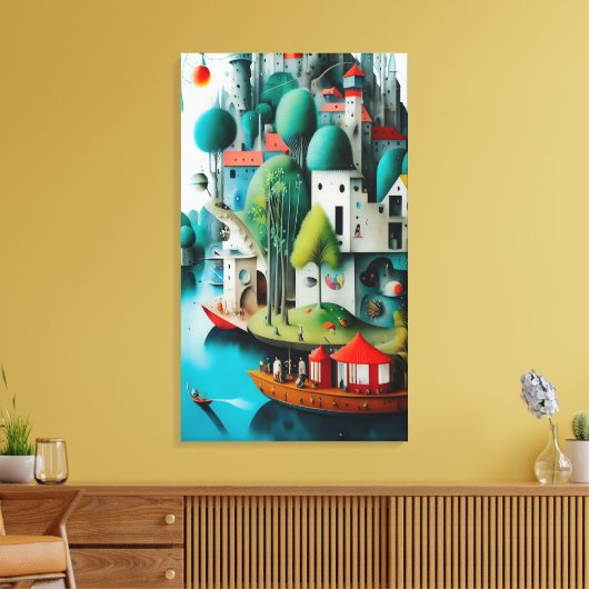 Burg am Meer Leinwanddruck (Insitu (Wohnzimmer))