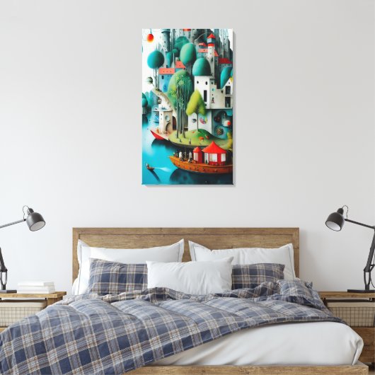 Burg am Meer Leinwanddruck (Insitu (Schlafzimmer))