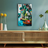 Burg am Meer Leinwanddruck