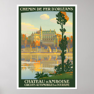 Burg Amboise Frankreich Weinroute Poster