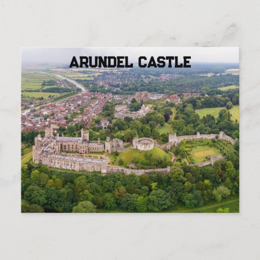 Burg Arundel und Umgebung Postkarte (Vorderseite)