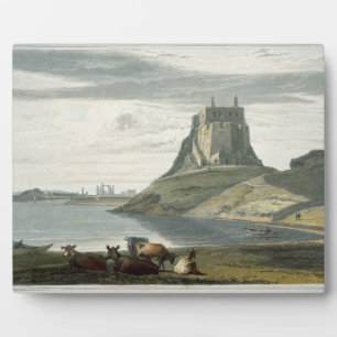 Burg auf der Heiligen Insel, Northumberland, von " Fotoplatte