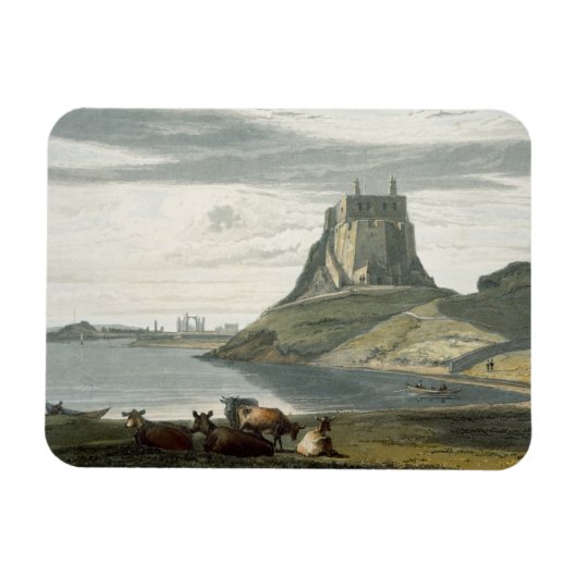 Burg auf der Heiligen Insel, Northumberland, von " Magnet (Horizontal)
