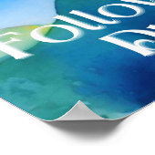 Burg auf einem Hügel, Folge deinen Träumen Poster (Ecke)