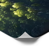 Burg auf einem Hügel im Wald | AI Art Poster (Ecke)