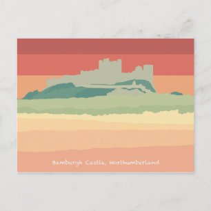 Burg Bamburgh, Northumberland Feiertagspostkarte