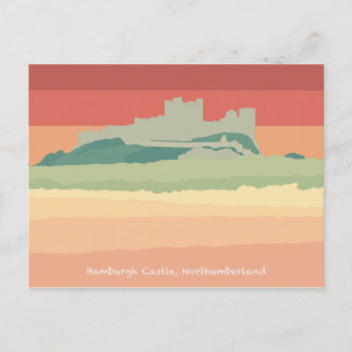 Burg Bamburgh, Northumberland Feiertagspostkarte
