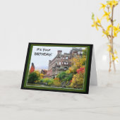 Burg Bannermans / Herbst Geburtstag Karte (Gelbe Blume)