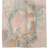 Burg Barock Rokoko Schloss Augustusburg Vintag Duschvorhang (Vorderseite)