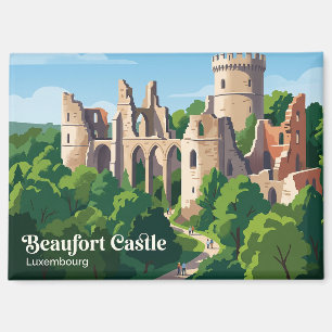 Burg Beaufort Luxemburg Magnet