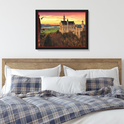 Burg bei Sonnenuntergang Leinwanddruck (Insitu (Schlafzimmer))