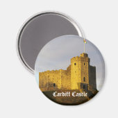 Burg bei Sunset Magnet (Vorderseite/Rückseite)