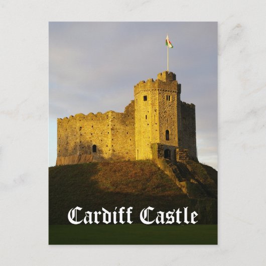 Burg bei Sunset Postkarte (Vorderseite)