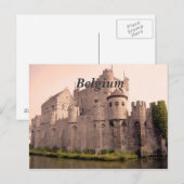 Burg Belgien Postkarte (Vorne/Hinten)