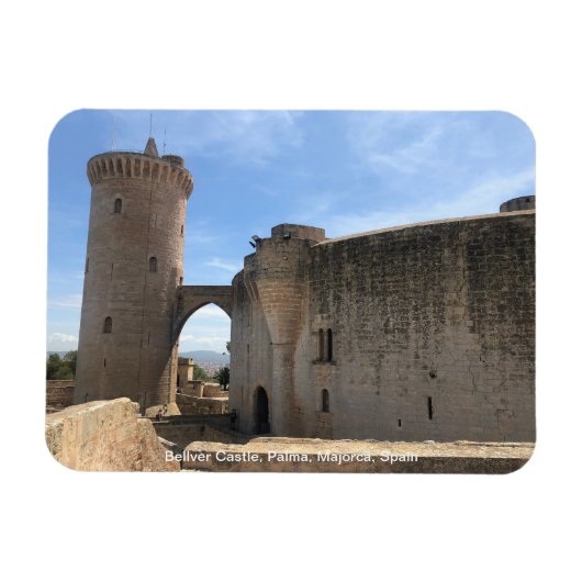 Burg Bellver, Palma, Mallorca, Spanien Magnet (Horizontal)