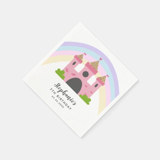 Burg Birthday Party - Giro del Malcess Serviette (Ecke)