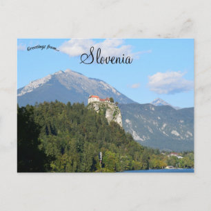 Burg Bled in der Region Bledsee in Slowenien Postkarte