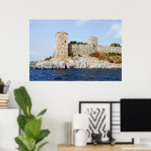 Burg Bodrum vom Meer Poster (Heimbüro)