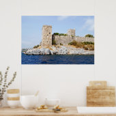 Burg Bodrum vom Meer Poster (Küche)