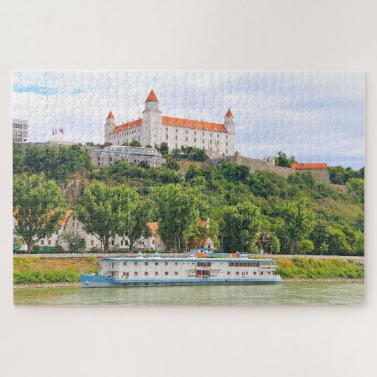 Burg Bratislava, Donau, Slowakei Puzzle (Horizontal)