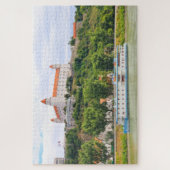 Burg Bratislava, Donau, Slowakei Puzzle (Vertikal)