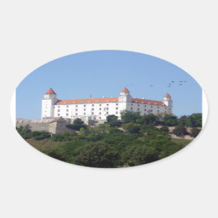 Burg Bratislava Ovaler Aufkleber