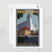 Burg Bratislava Postkarte (Vorne/Hinten)