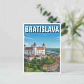 Burg Bratislava Postkarte (Stehend Vorderseite)