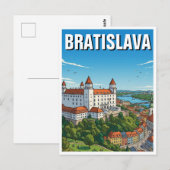 Burg Bratislava Postkarte (Vorne/Hinten)