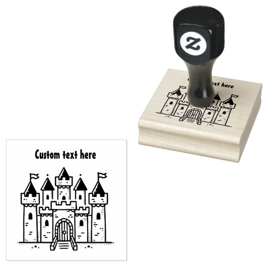 Burg Briefmarke Gummistempel (Stempel)