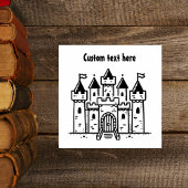 Burg Briefmarke Gummistempel