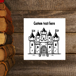 Burg Briefmarke Gummistempel