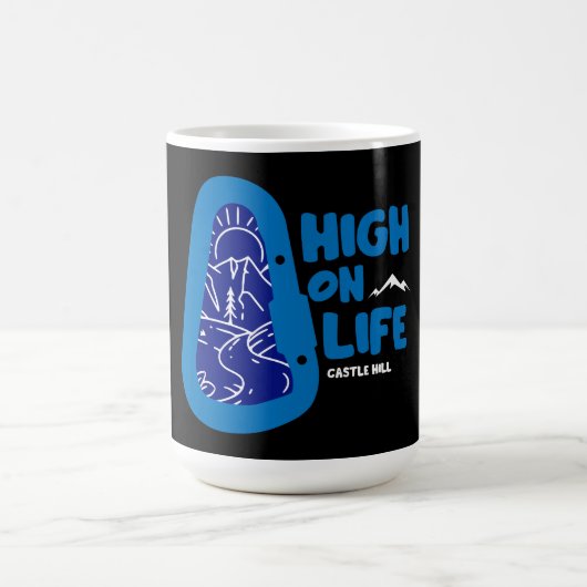 Burg Burg Alpinismus Neuseeland Kaffeetasse (Mittel)